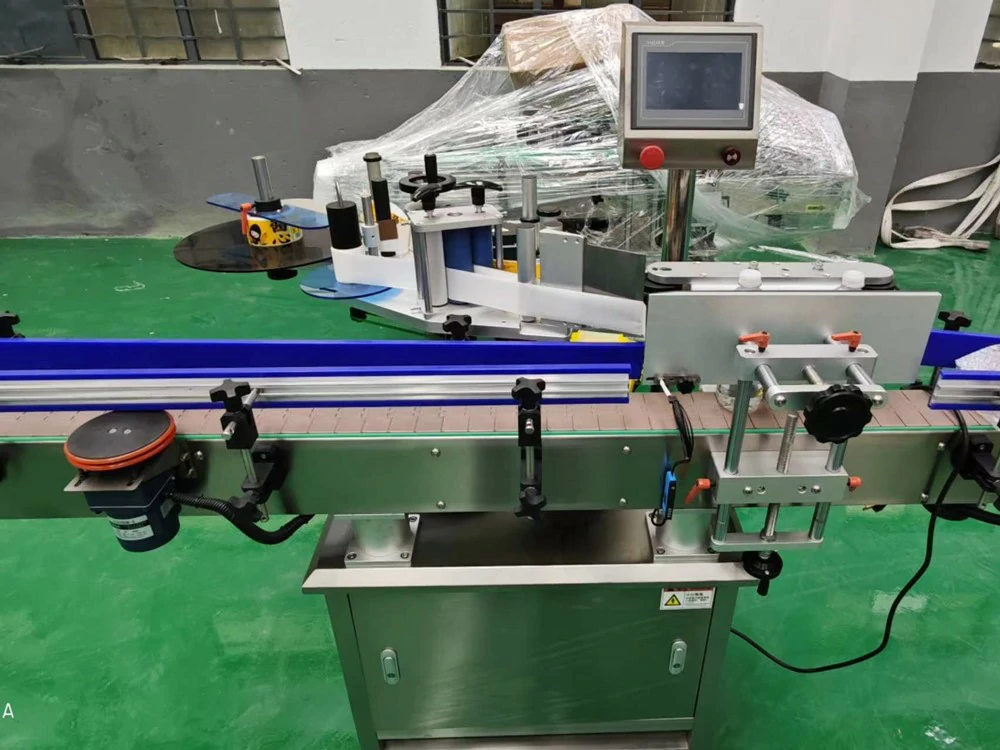 Automatic Linear Type Adhesive Sticker Labeling Machine